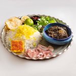 چلو خورش آلو اسنفاج